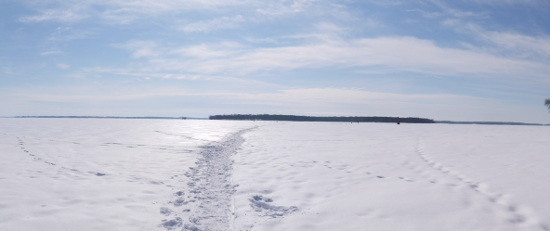 Dowker Island winter panorama