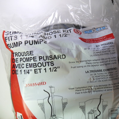 1 1/4inch sump pump hose kit